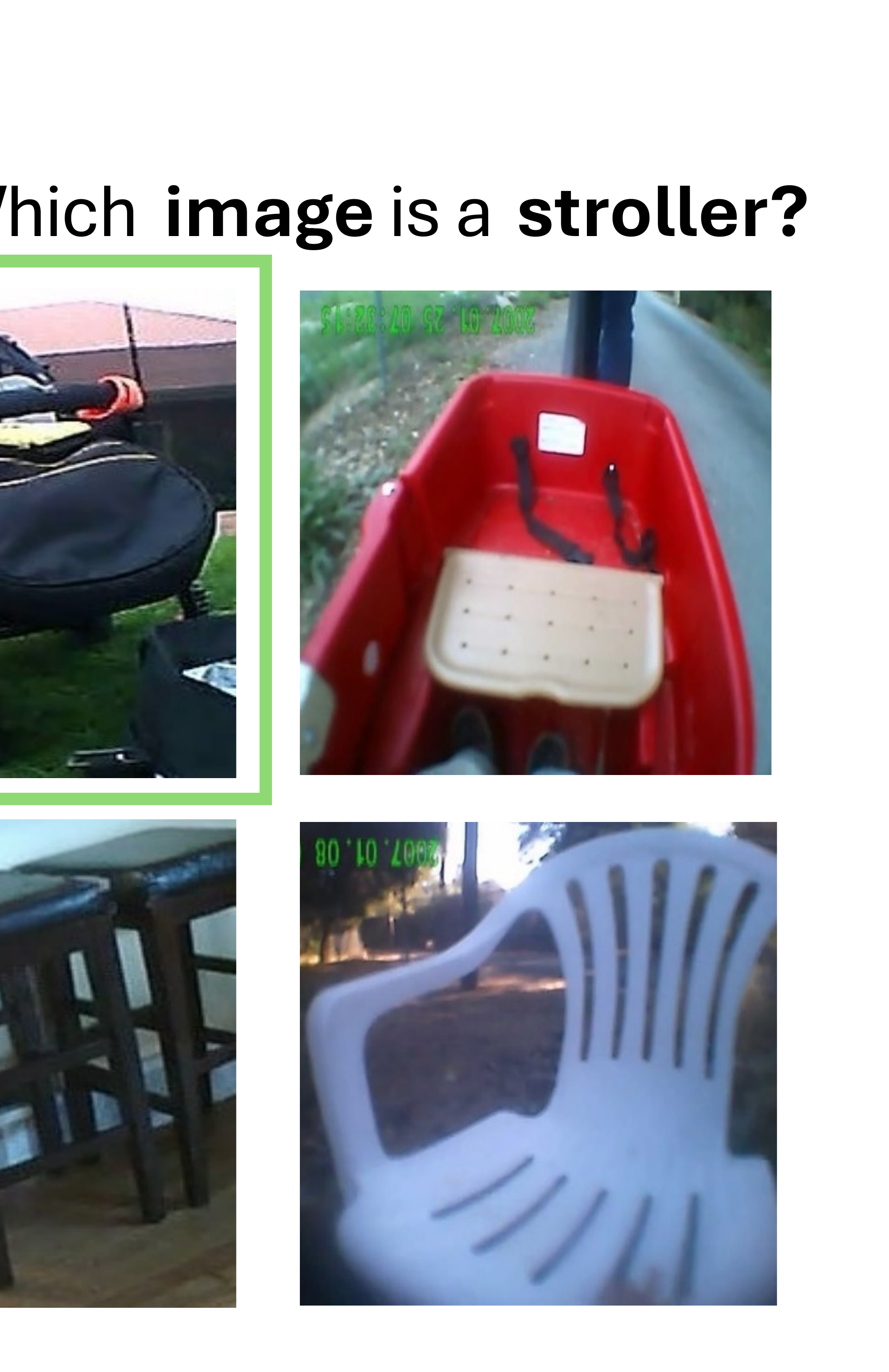 Picture Vocabulary evaluation format